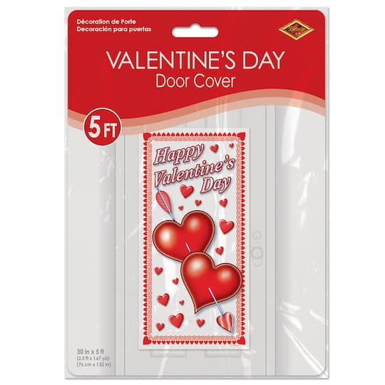 Beistle 5ft. x 30" Happy Valentine's Day Door Covers, 2ct.